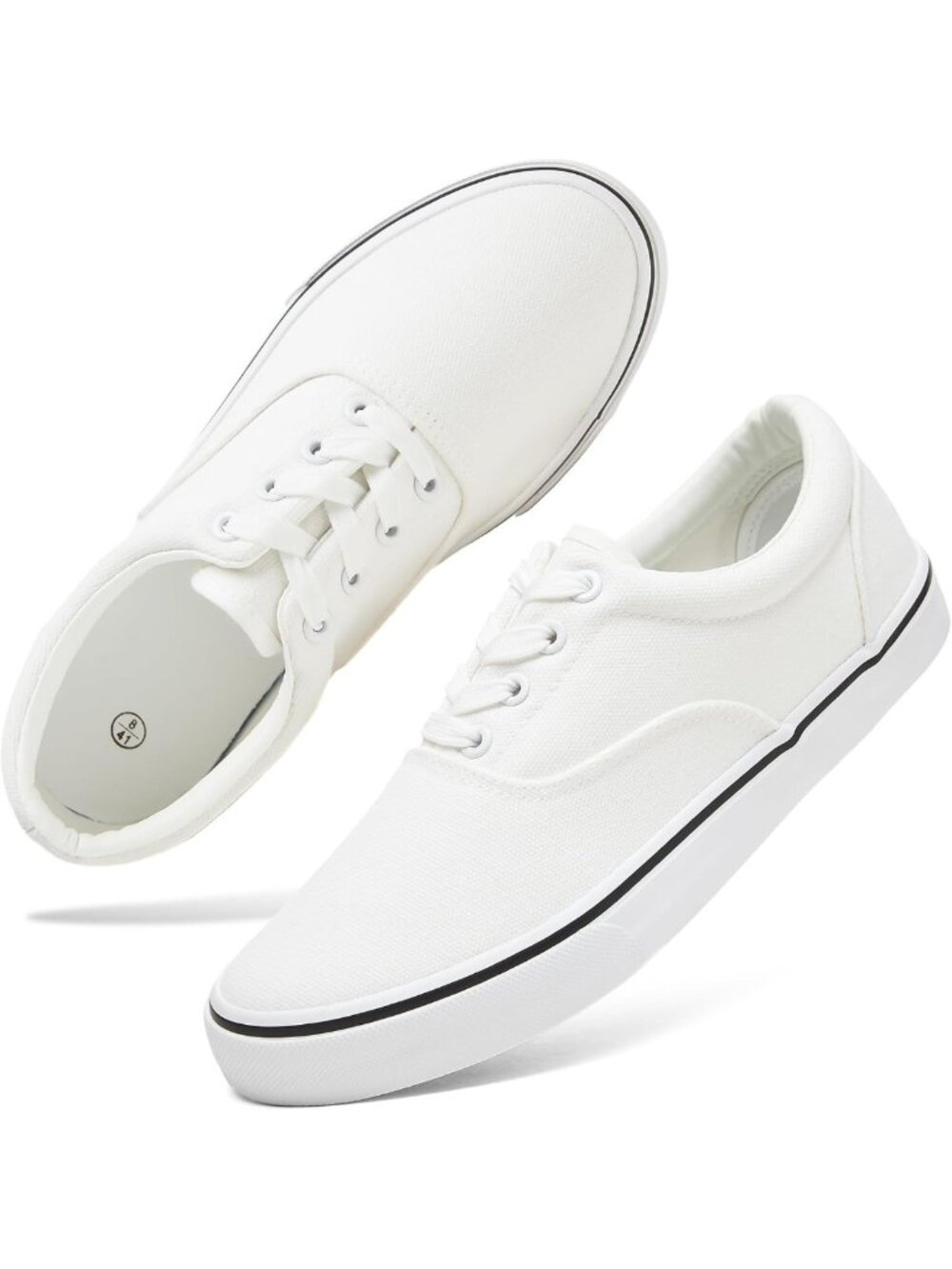 Stylish Low Top Canvas Walking Shoes for Men - Lace-Up Casual Fashion Sneakers